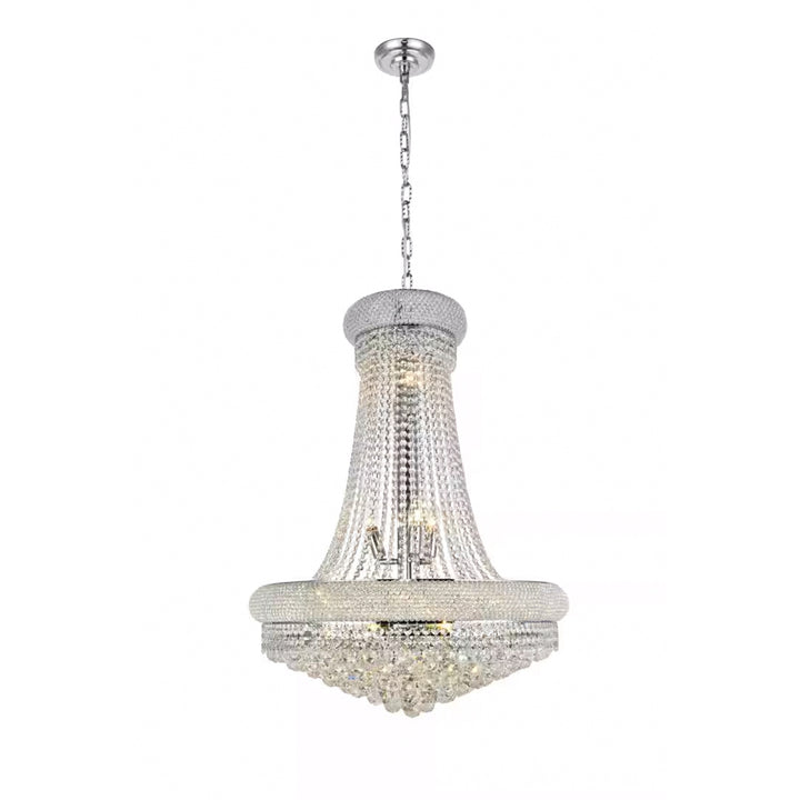 14 light Chrome Chandelier Clear Royal Cut Crystal - View 3 - Joshua Marshal