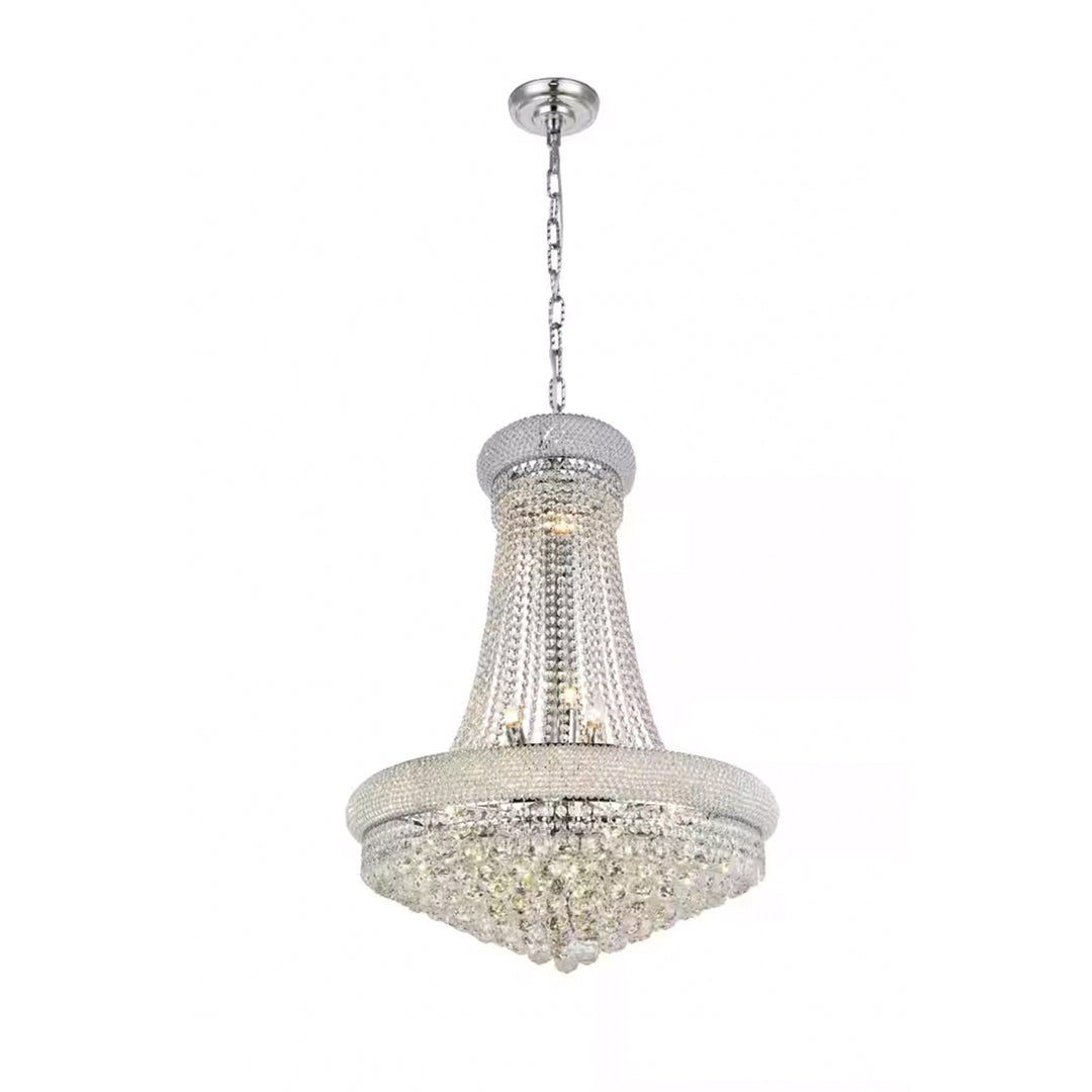 14 light Chrome Chandelier Clear Royal Cut Crystal - View 4 - Joshua Marshal