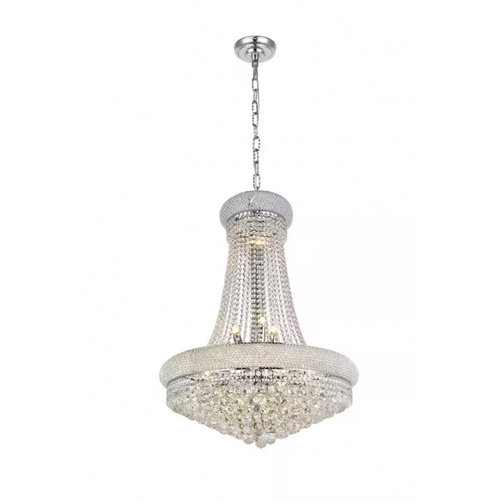 14 light Chrome Chandelier Clear Royal Cut Crystal - View 4 - Joshua Marshal