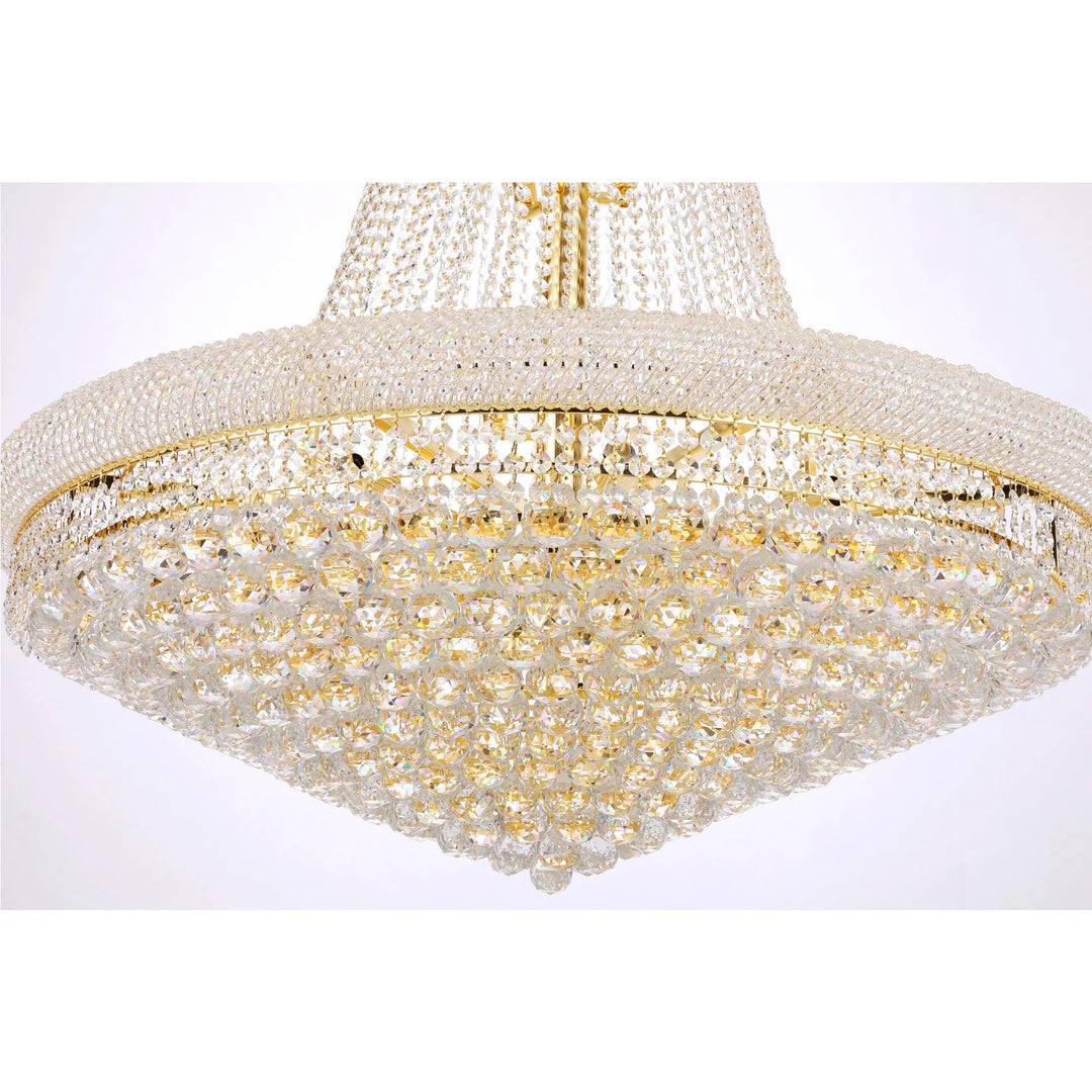 38 light Gold Chandelier Clear Royal Cut Crystal - View 6 - Joshua Marshal