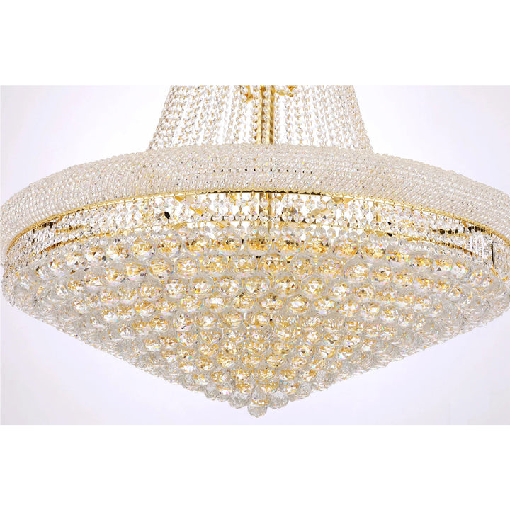 38 light Gold Chandelier Clear Royal Cut Crystal - View 6 - Joshua Marshal