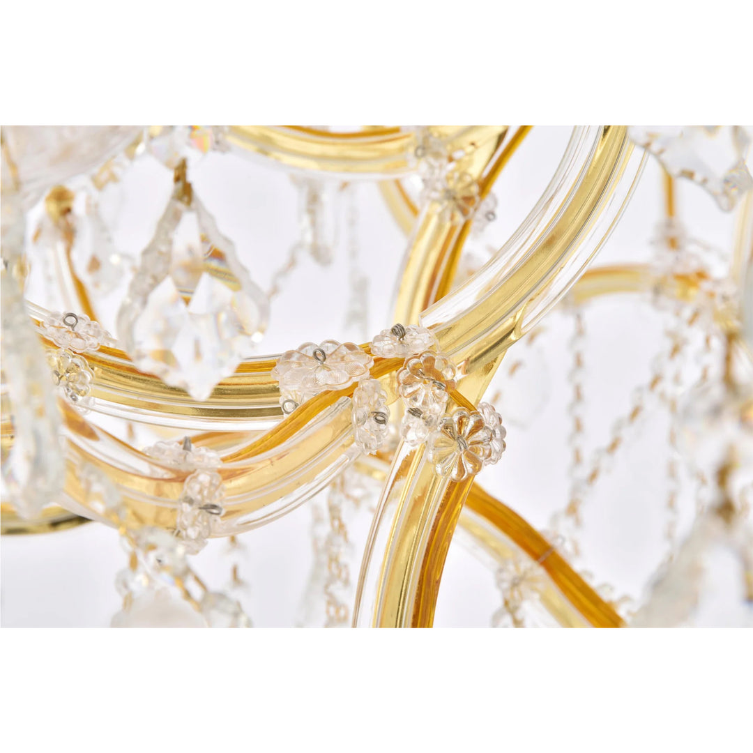 49 light Gold Chandelier Clear Royal Cut Crystal - View 6 - Joshua Marshal