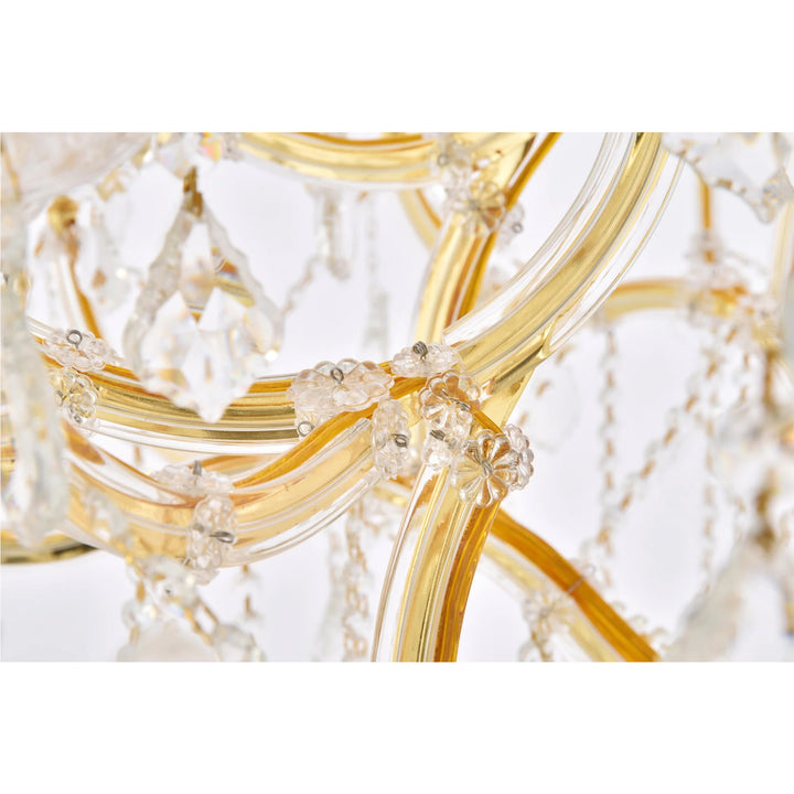 49 light Gold Chandelier Clear Royal Cut Crystal - View 6 - Joshua Marshal