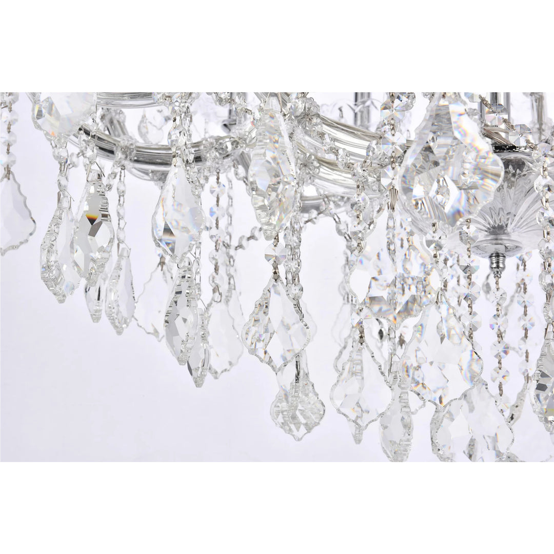 24 light Chrome Chandelier Clear Royal Cut Crystal - View 6 - Joshua Marshal