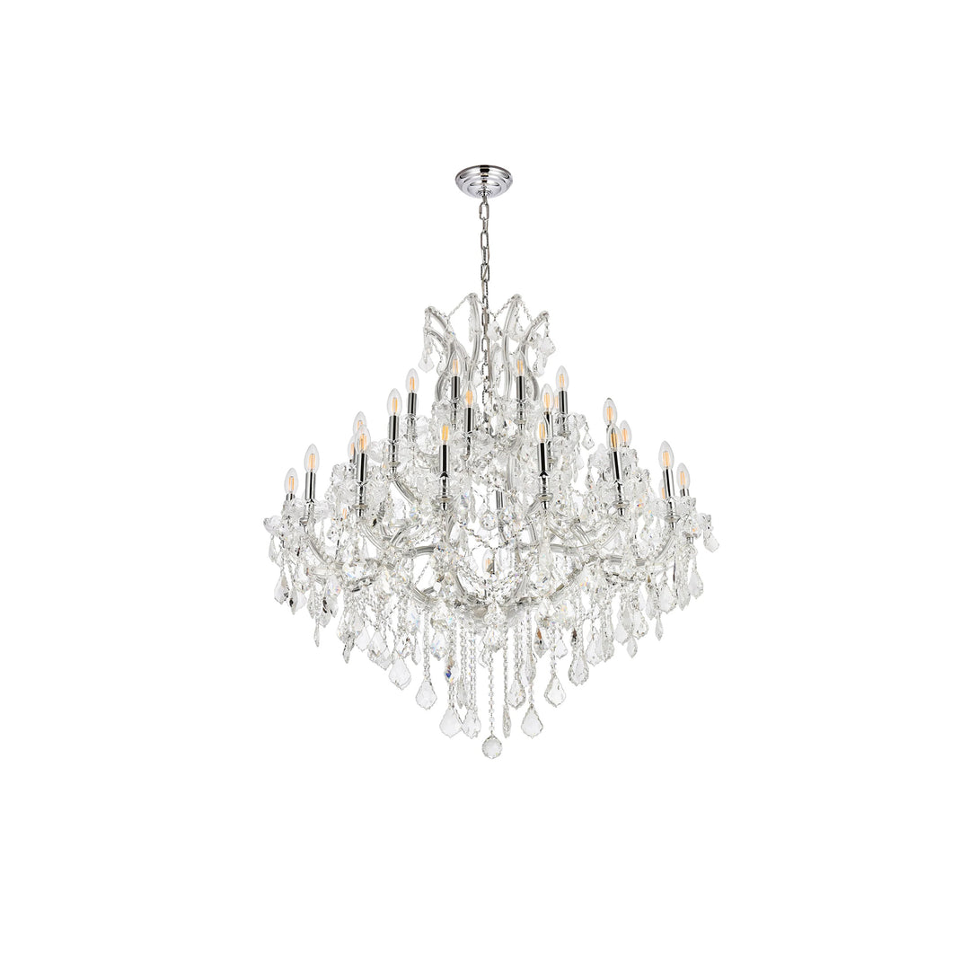 37 light Chrome Chandelier Clear Royal Cut Crystal - View 4 - Joshua Marshal