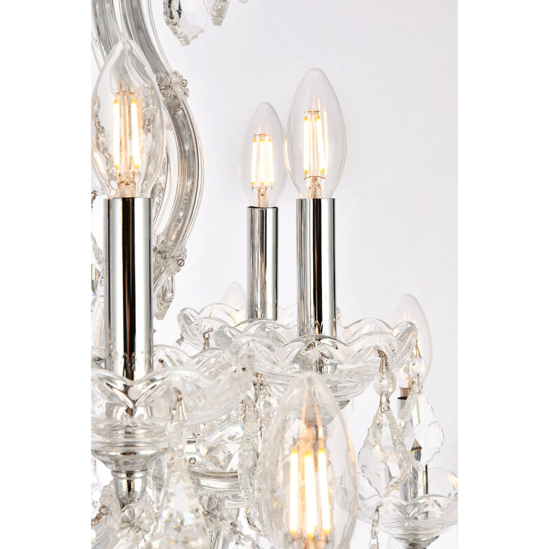 37 light Chrome Chandelier Clear Royal Cut Crystal - View 5 - Joshua Marshal