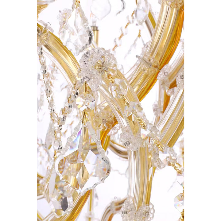 41 light Gold Chandelier Clear Royal Cut Crystal - View 5 - Joshua Marshal