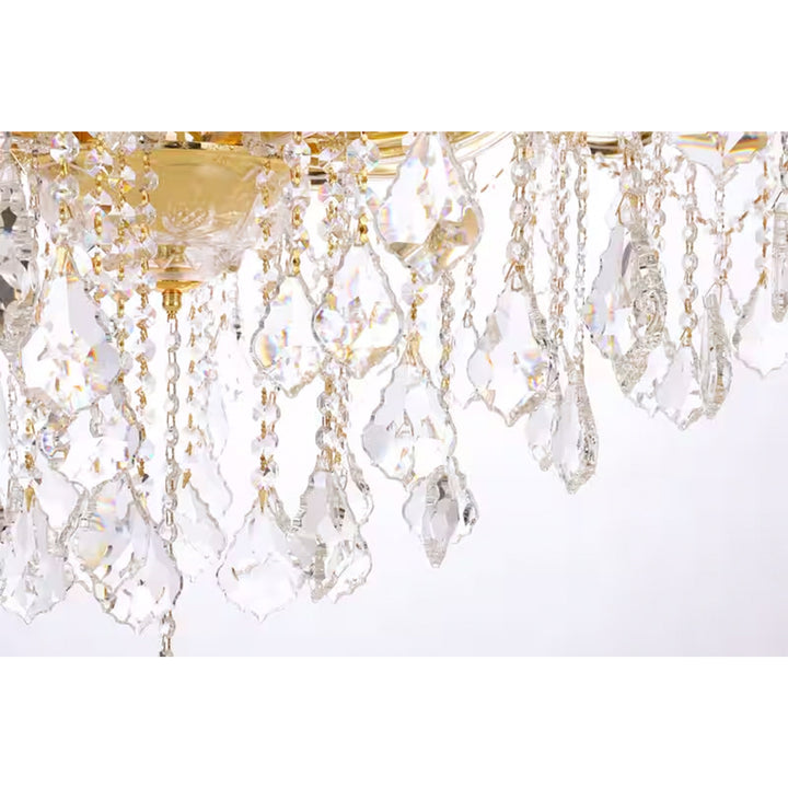 41 light Gold Chandelier Clear Royal Cut Crystal - View 6 - Joshua Marshal