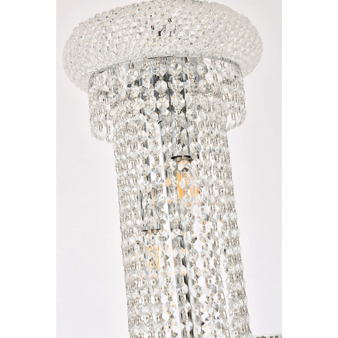 22 light Chrome Chandelier Clear Royal Cut Crystal - View 5 - Joshua Marshal
