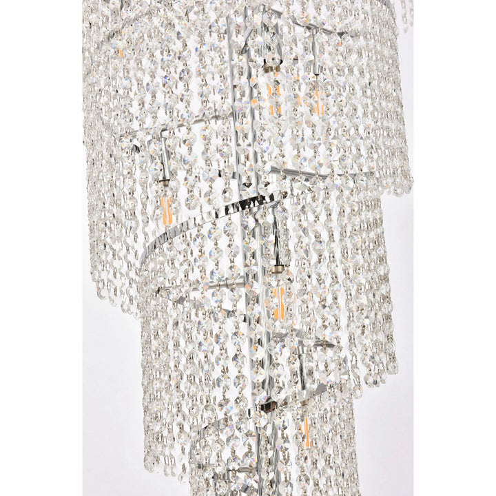 22 light Chrome Chandelier Clear Royal Cut Crystal - View 6 - Joshua Marshal