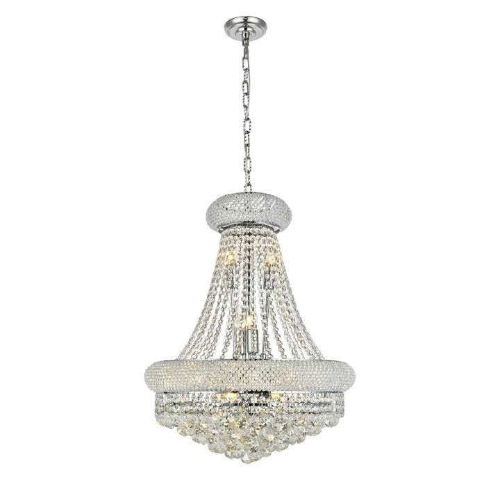 14 light Chrome Chandelier Clear Royal Cut Crystal - View 3 - Joshua Marshal