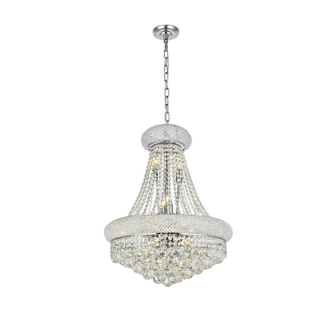 14 light Chrome Chandelier Clear Royal Cut Crystal - View 4 - Joshua Marshal