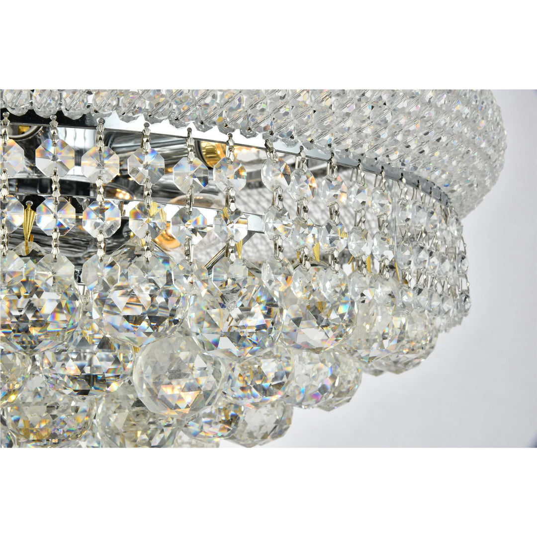14 light Chrome Chandelier Clear Royal Cut Crystal - View 5 - Joshua Marshal