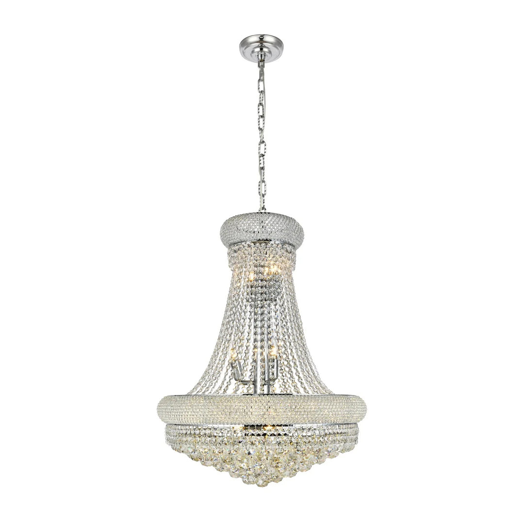 14 light Chrome Chandelier Clear Royal Cut Crystal - View 3 - Joshua Marshal