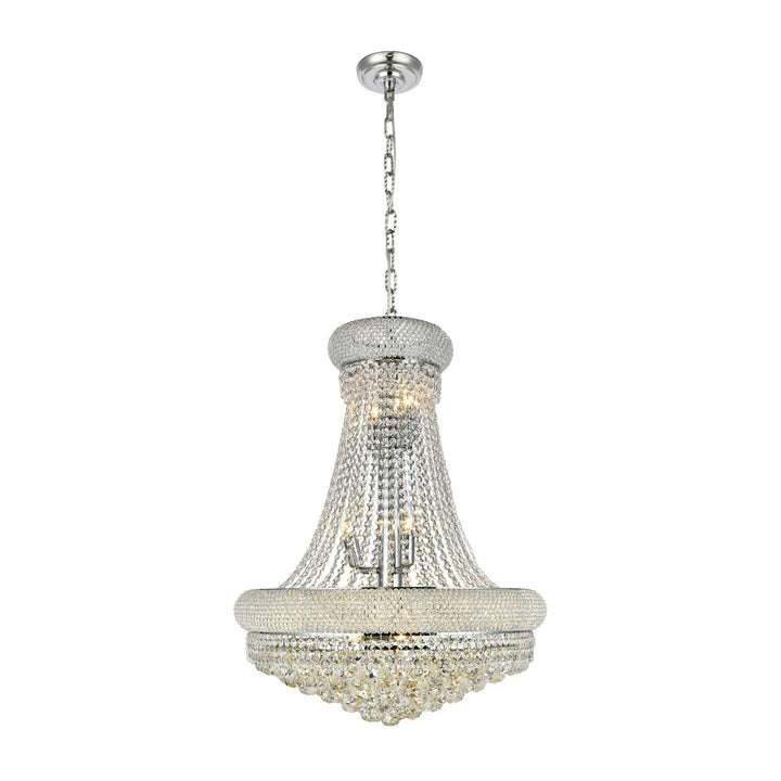 14 light Chrome Chandelier Clear Royal Cut Crystal - View 3 - Joshua Marshal