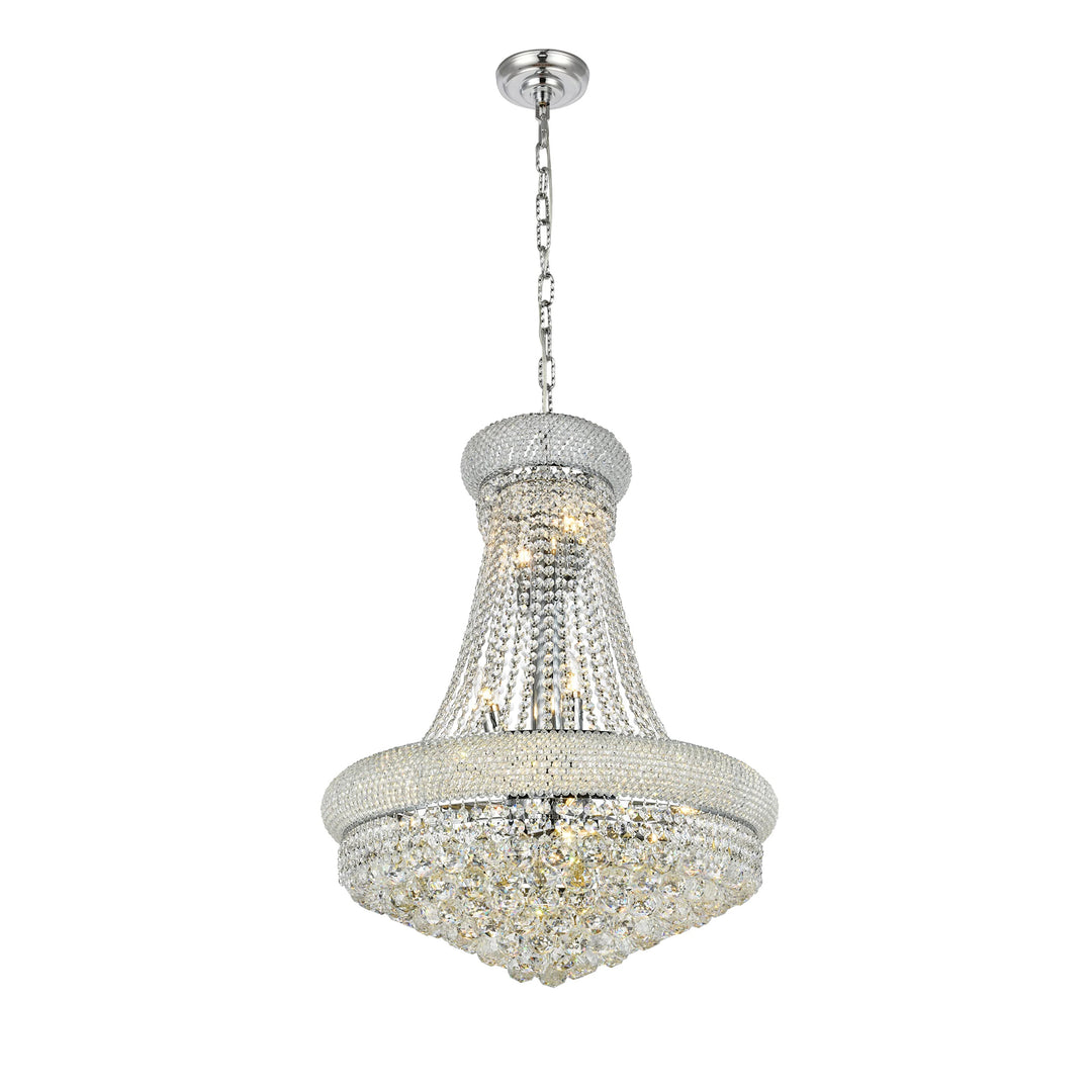 14 light Chrome Chandelier Clear Royal Cut Crystal - View 4 - Joshua Marshal
