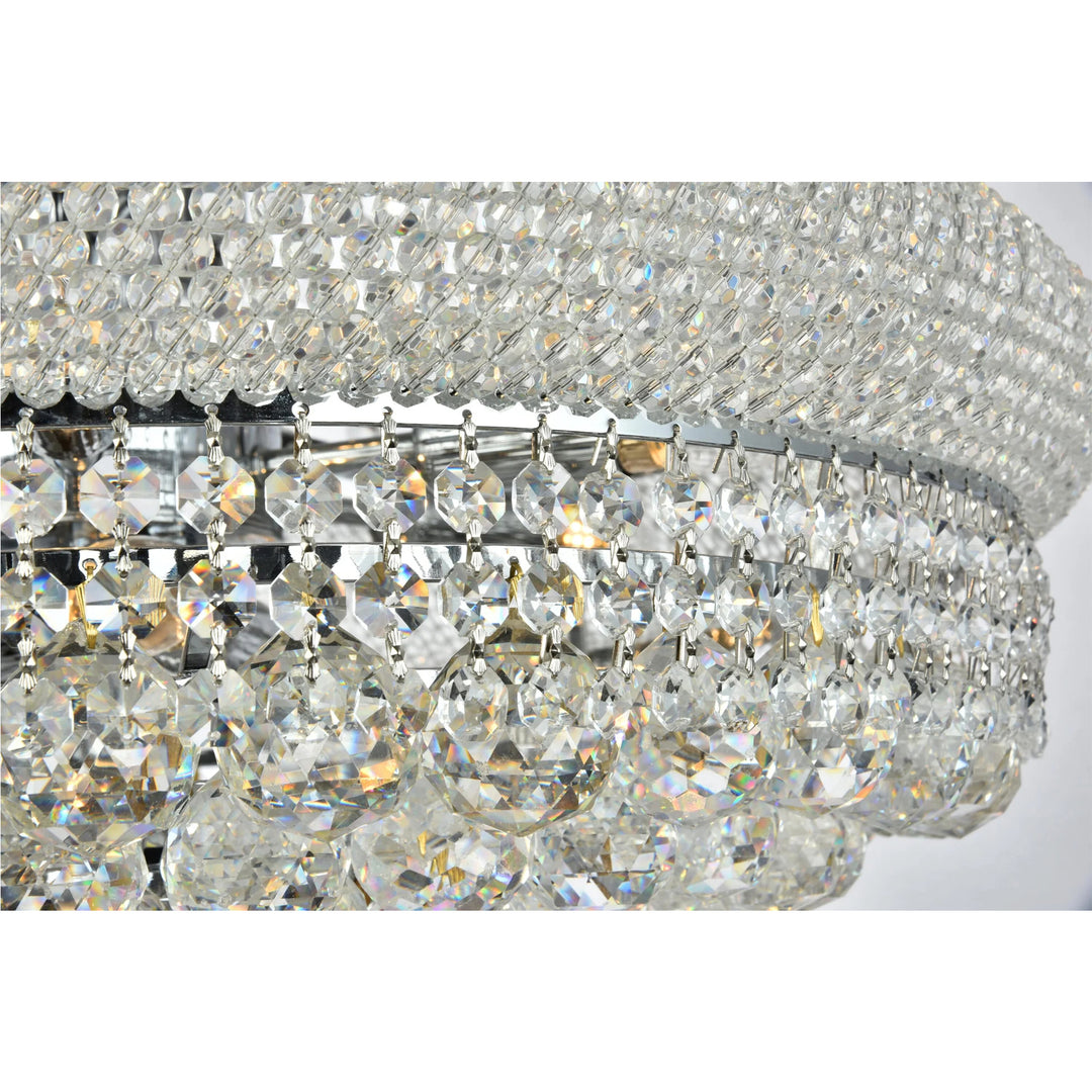 14 light Chrome Chandelier Clear Royal Cut Crystal - View 5 - Joshua Marshal