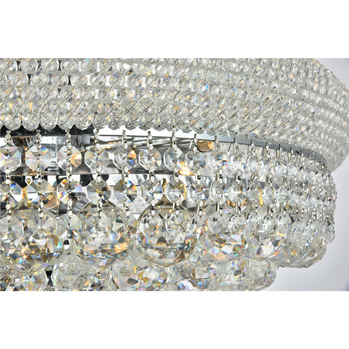 14 light Chrome Chandelier Clear Royal Cut Crystal - View 5 - Joshua Marshal