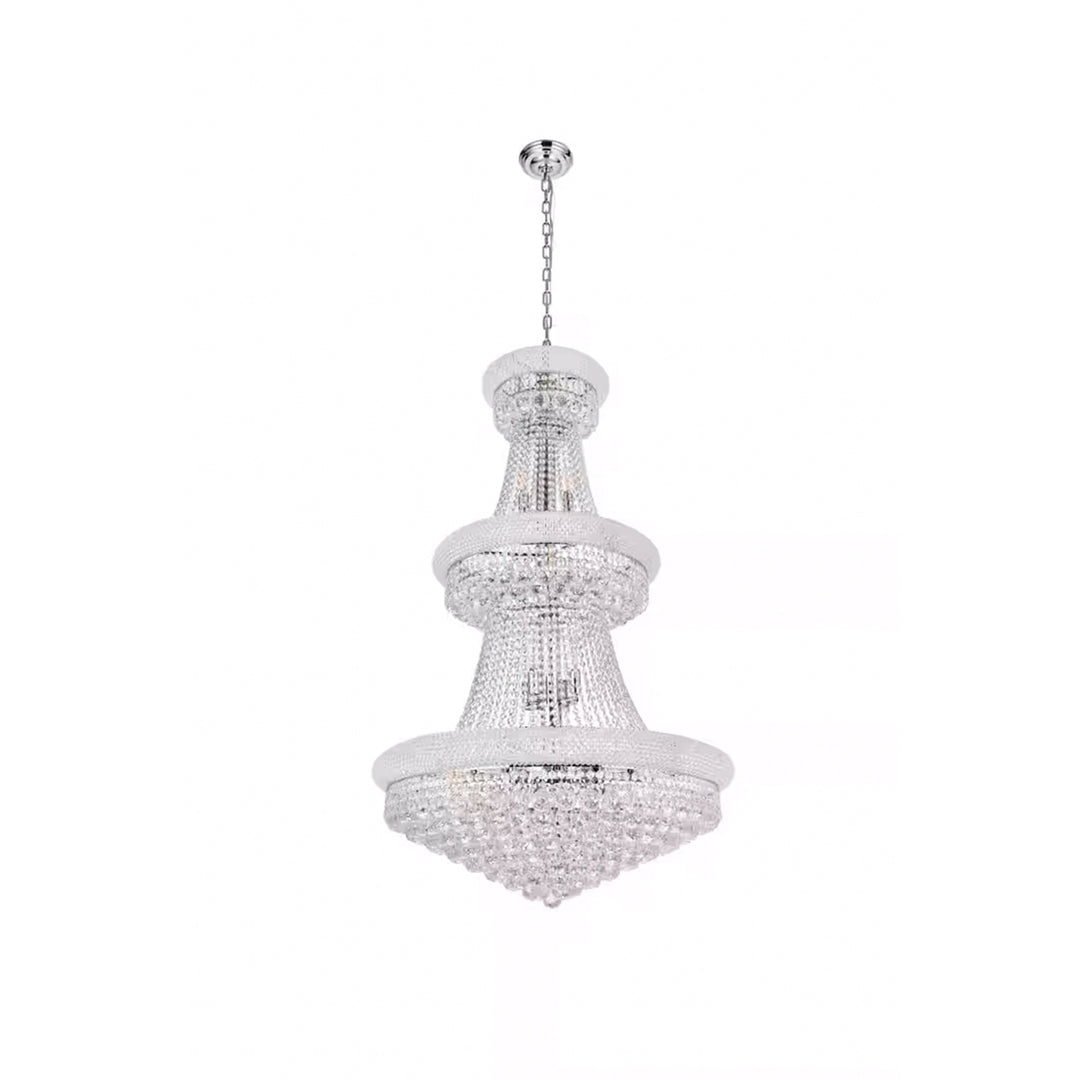 32 light Chrome Chandelier Clear Royal Cut Crystal - View 3 - Joshua Marshal