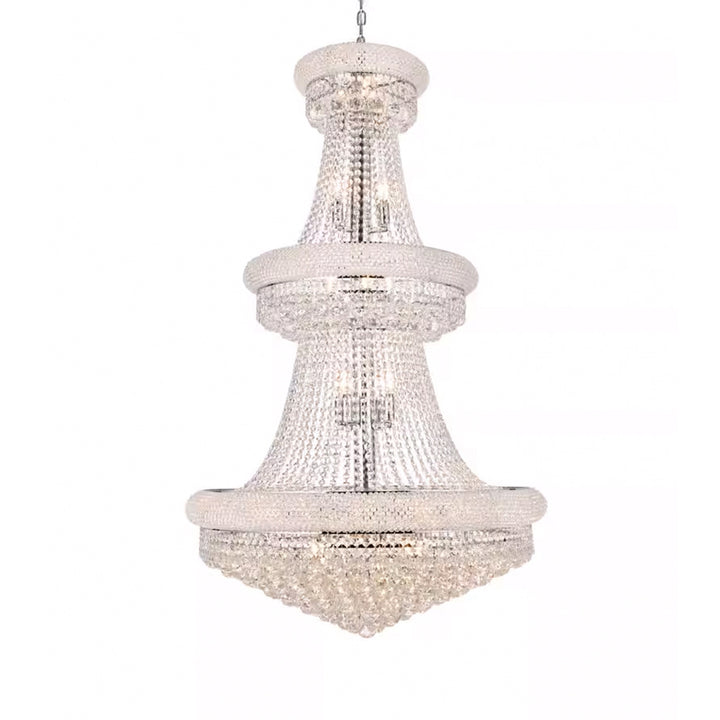 32 light Chrome Chandelier Clear Royal Cut Crystal - View 4 - Joshua Marshal