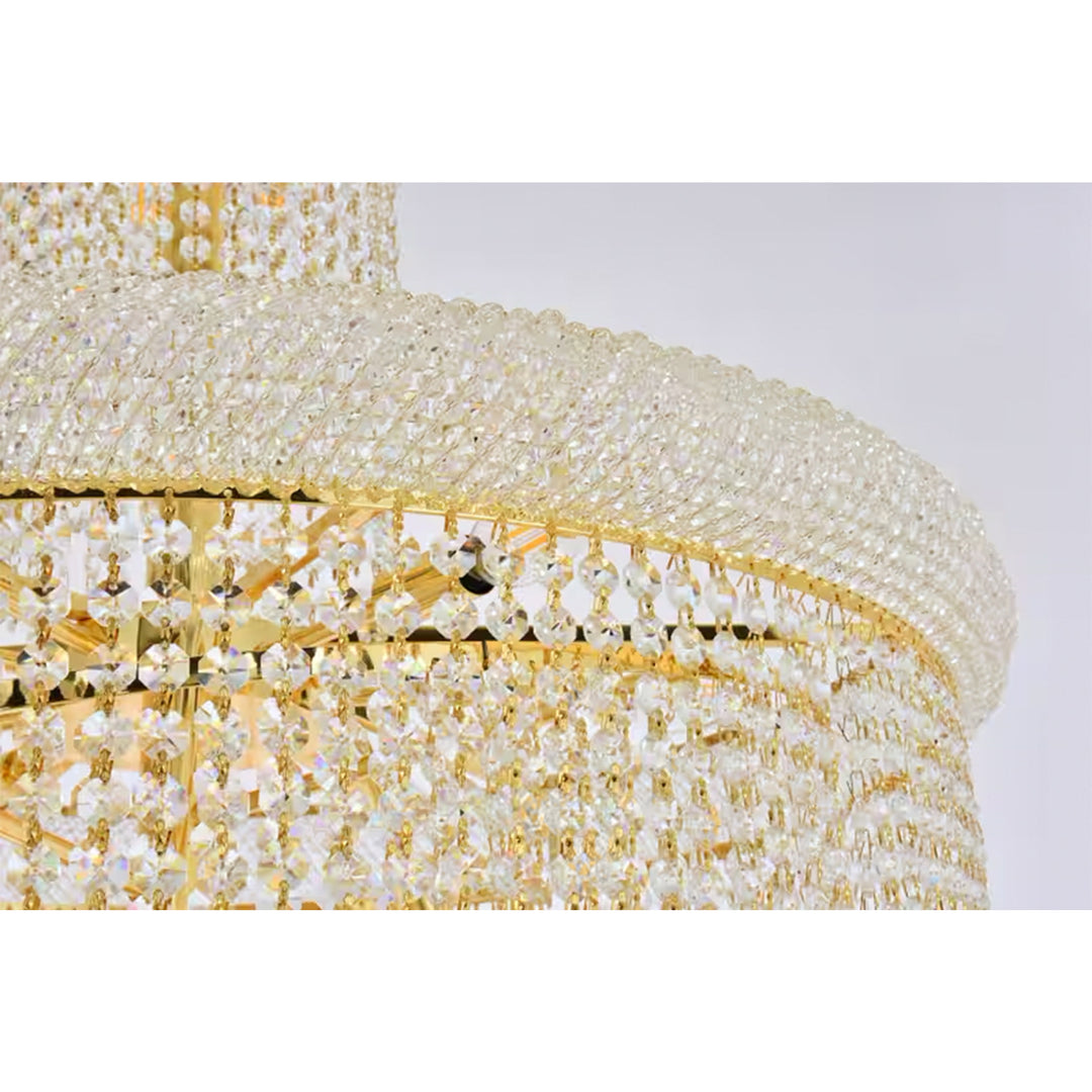 28 light Gold Chandelier Clear Royal Cut Crystal - View 5 - Joshua Marshal