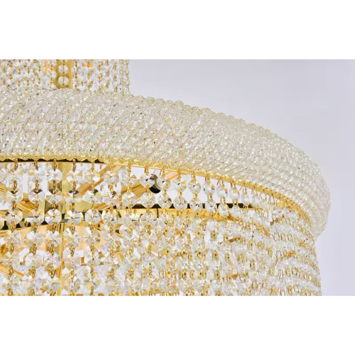 28 light Gold Chandelier Clear Royal Cut Crystal - View 5 - Joshua Marshal
