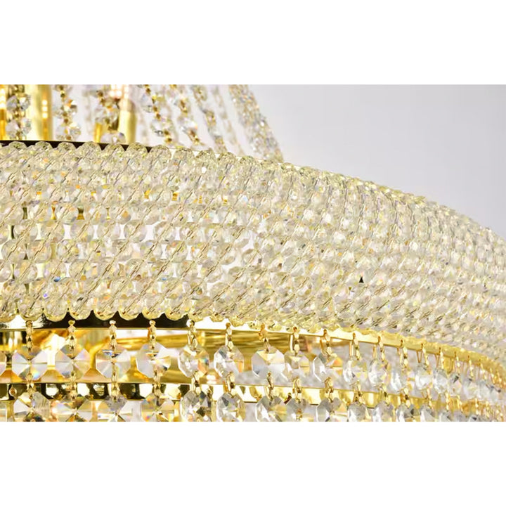 14 light Gold Chandelier Clear Royal Cut Crystal - View 5 - Joshua Marshal