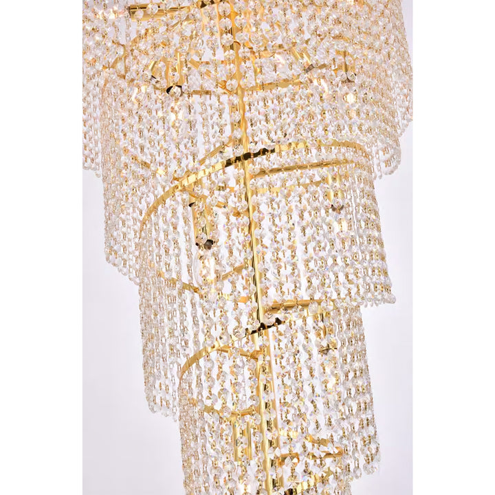 22 light Gold Chandelier Clear Royal Cut Crystal - View 5 - Joshua Marshal