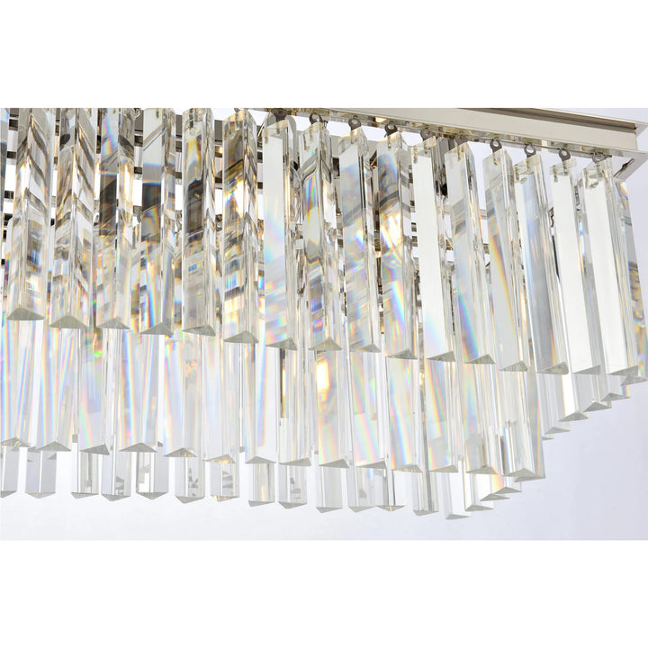 12 light polished nickel Chandelier Clear Royal Cut Crystal - View 5 - Joshua Marshal