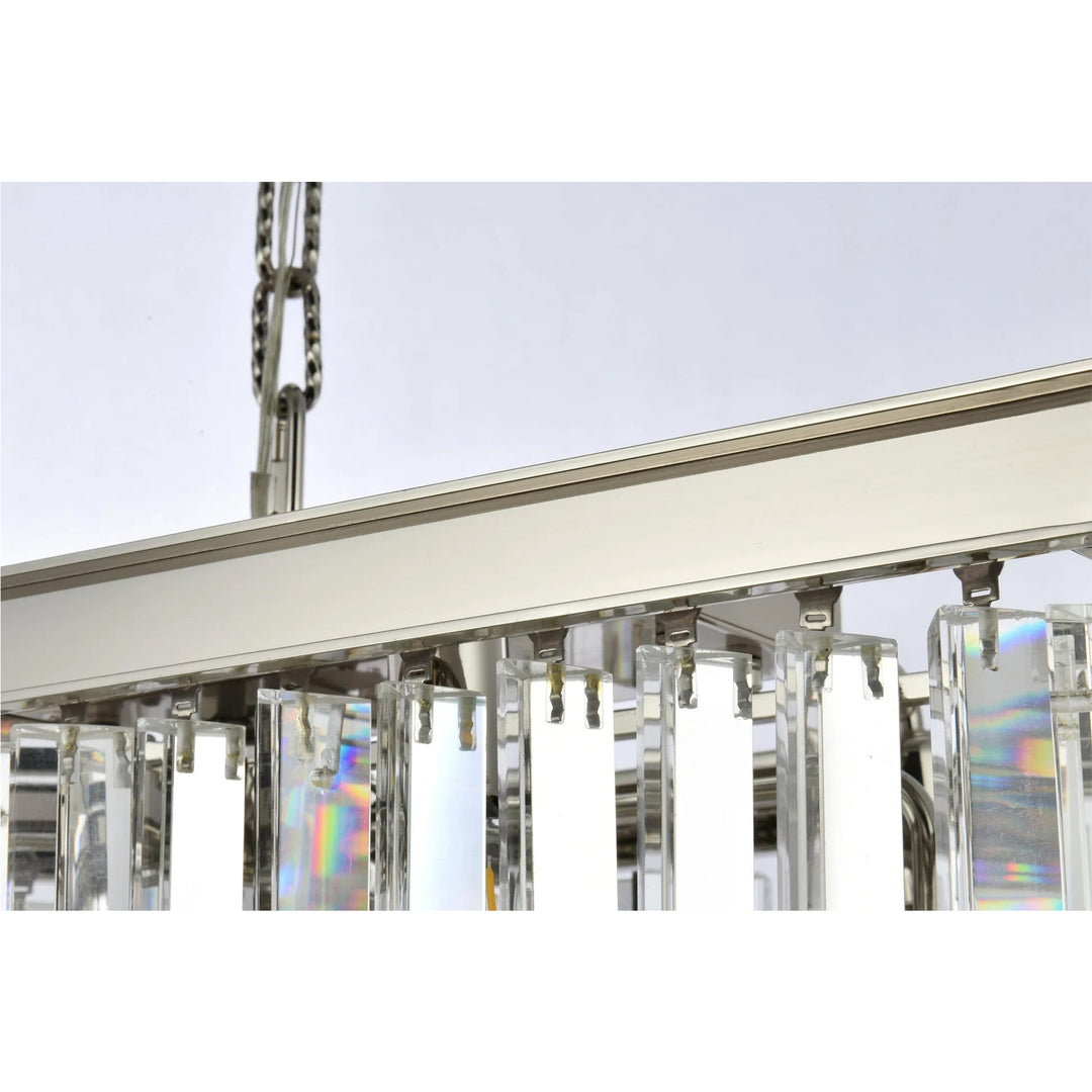12 light polished nickel Chandelier Clear Royal Cut Crystal - View 6 - Joshua Marshal