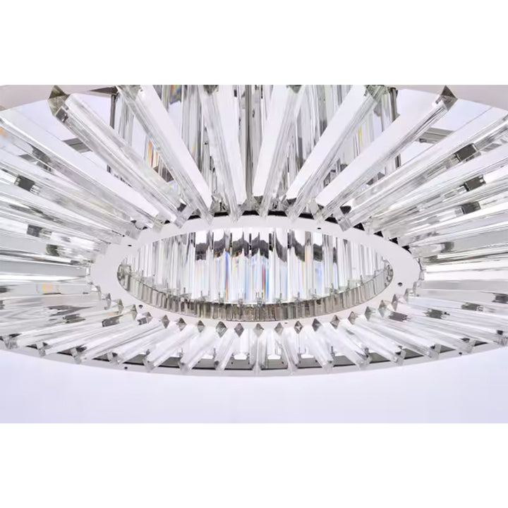 10 light polished nickel Chandelier Clear Royal Cut Crystal - View 5 - Joshua Marshal