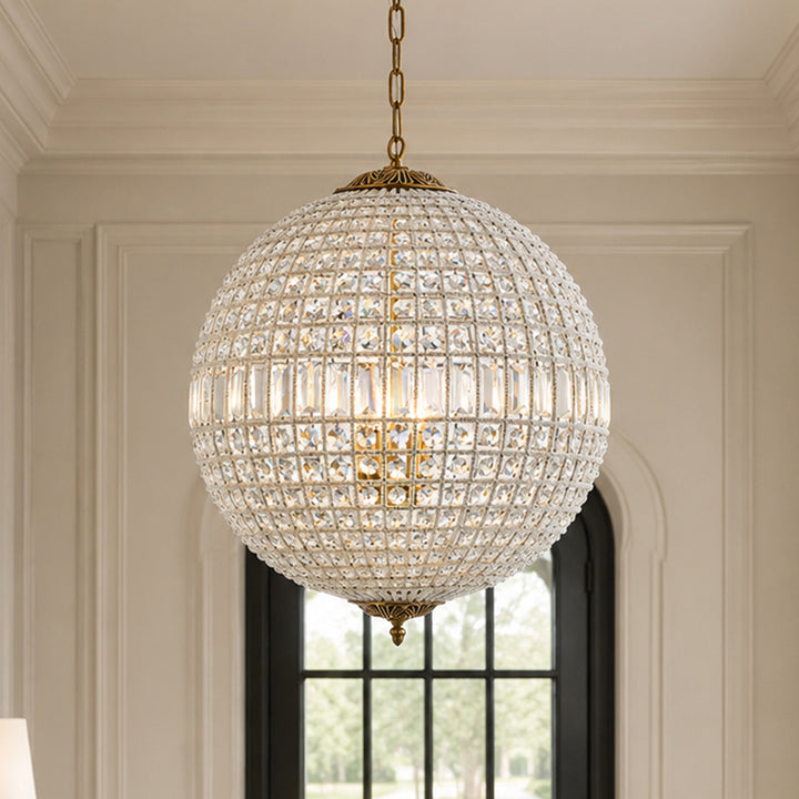 5 light French Gold Chandelier Clear Royal Cut Crystal French Gold Finish - LIGHTING by Joshua Marshal