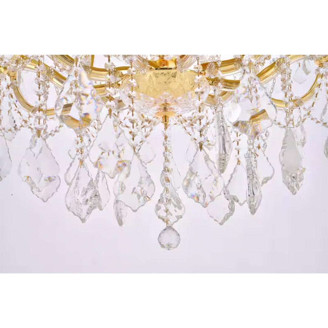 36 light Gold Chandelier Clear Royal Cut Crystal - View 6 - Joshua Marshal