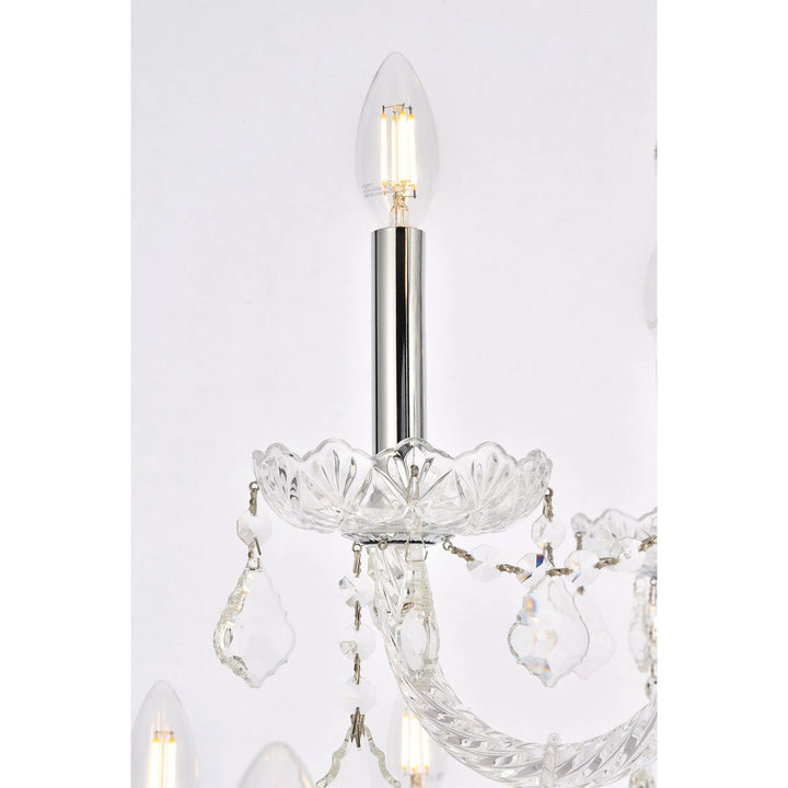 21 light Chrome Chandelier Clear Royal Cut Crystal - View 5 - Joshua Marshal