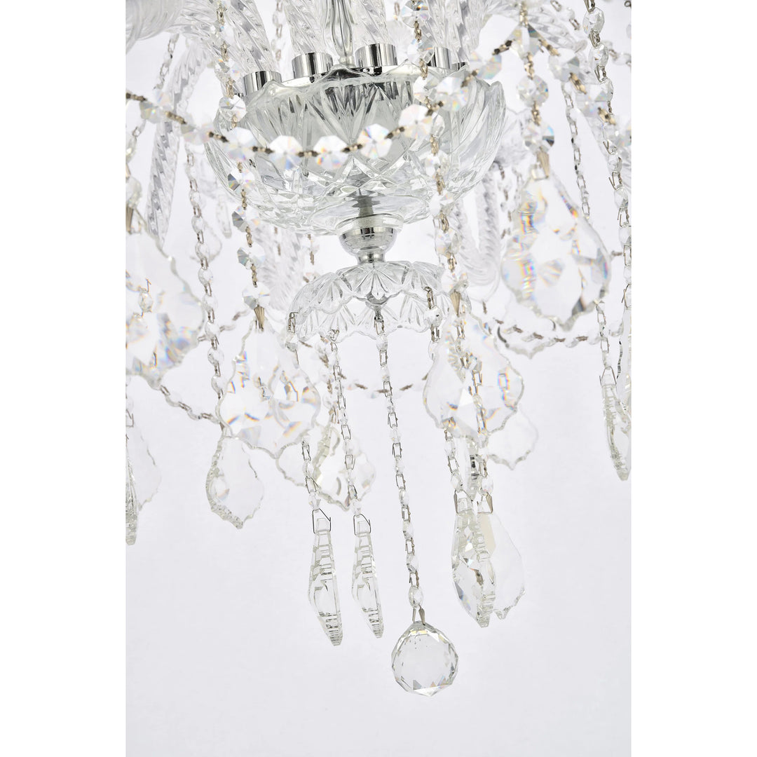 21 light Chrome Chandelier Clear Royal Cut Crystal - View 6 - Joshua Marshal