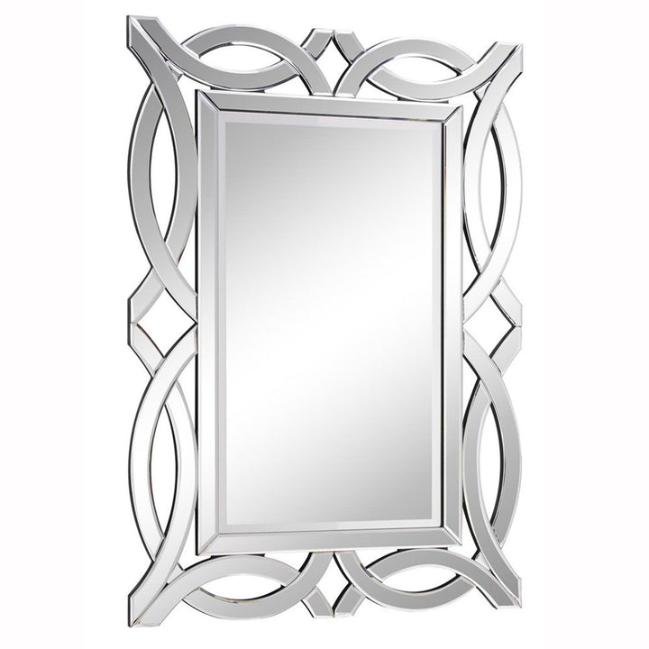 28 in. Contemporary Mirror in Clear - View 3 - Joshua Marshal