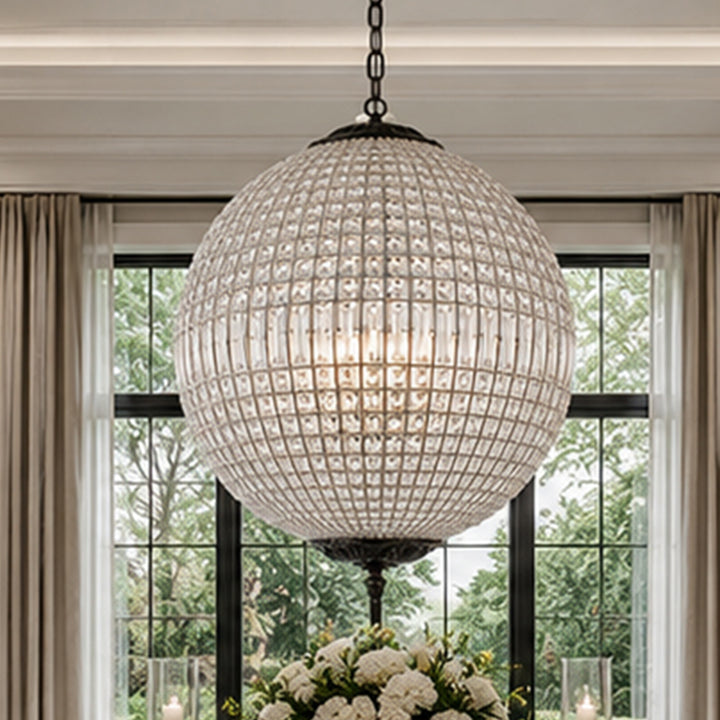 5 light Dark Bronze Chandelier Clear Royal Cut Crystal Dark Bronze Finish - LIGHTING by Joshua Marshal