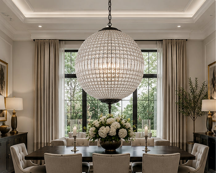 5 light Dark Bronze Chandelier Clear Royal Cut Crystal - View 2 - Joshua Marshal