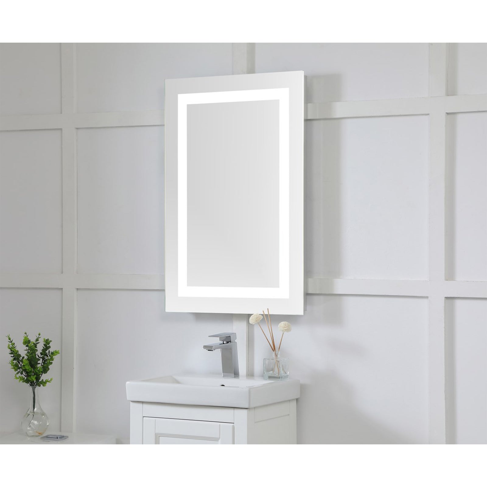 Nova 30in. X 20in. LED Rectangular Mirror - View 2 - Joshua Marshal