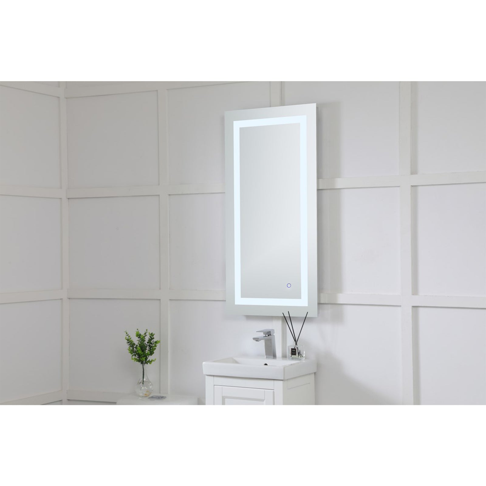 Nova 40in. X 20in. LED Rectangular Mirror - View 2 - Joshua Marshal