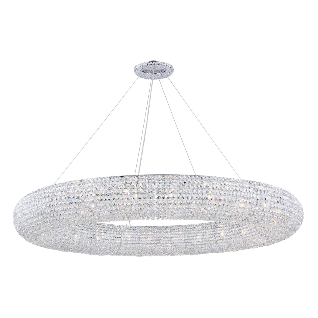 30 light Chrome Chandelier Clear Royal Cut Crystal - View 3 - Joshua Marshal