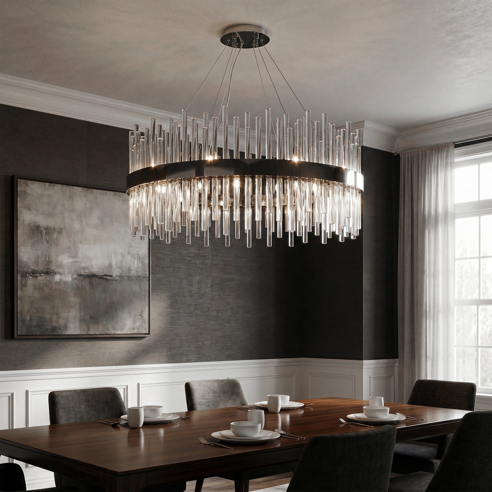 18 light Chrome Chandelier Clear Royal Cut Crystal - View 2 - Joshua Marshal