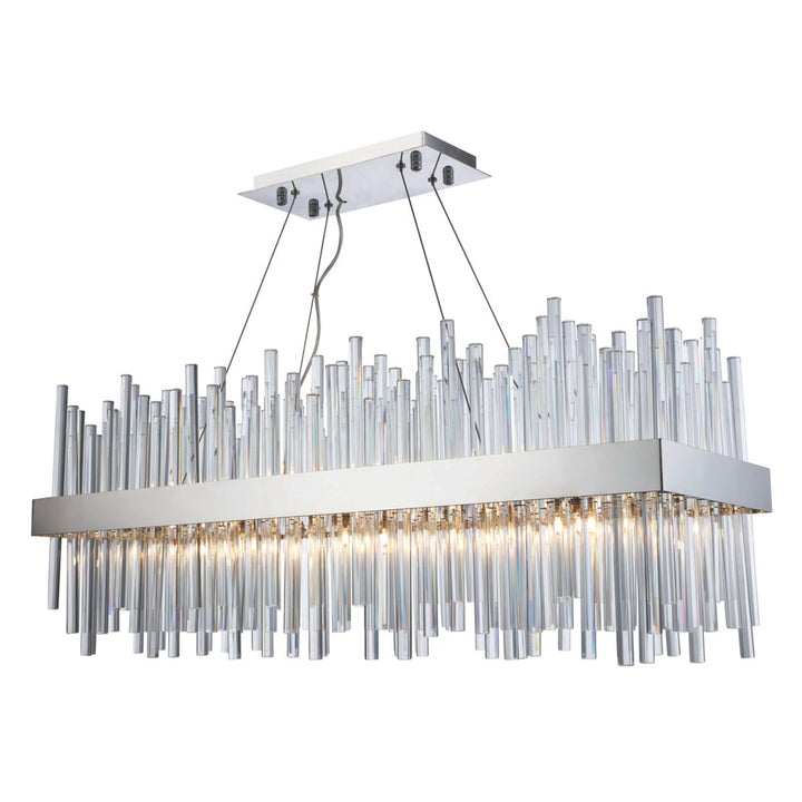 20 light Chrome Chandelier Clear Royal Cut Crystal - View 3 - Joshua Marshal