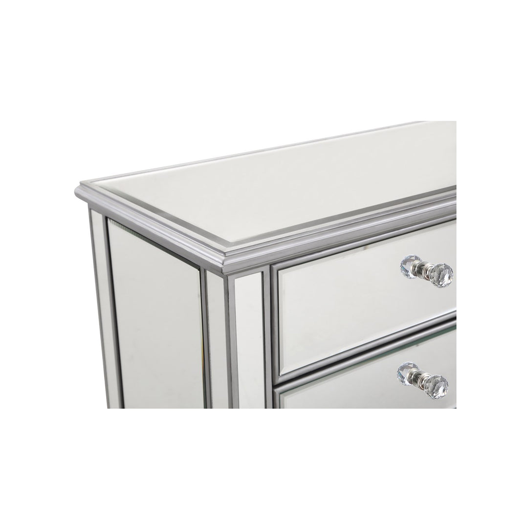 6 Drawer Dresser 48 In. X 18 In. X 32 In. In Silver Paint - View 6 - Joshua Marshal
