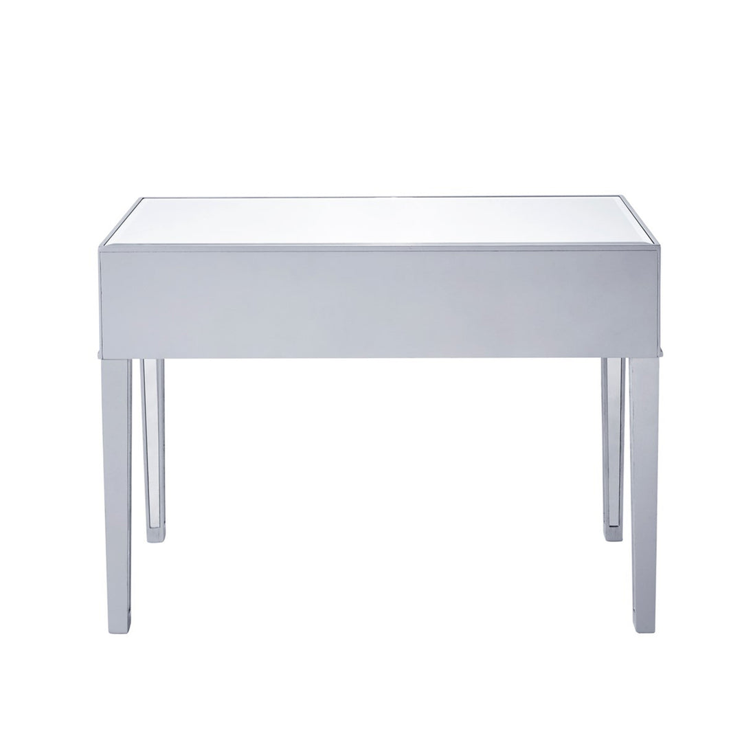 Desk 42In. W X 18In. D X 30In. H In Antique Silver Paint - View 6 - Joshua Marshal