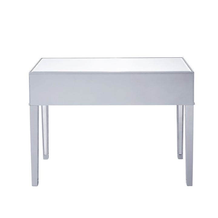 Desk 42In. W X 18In. D X 30In. H In Antique Silver Paint - View 6 - Joshua Marshal