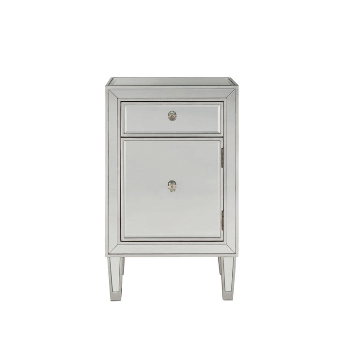 Nighstand 1 Drawer 18In. W X 13In. D X 29In. H In Antique Silver Paint - View 3 - Joshua Marshal