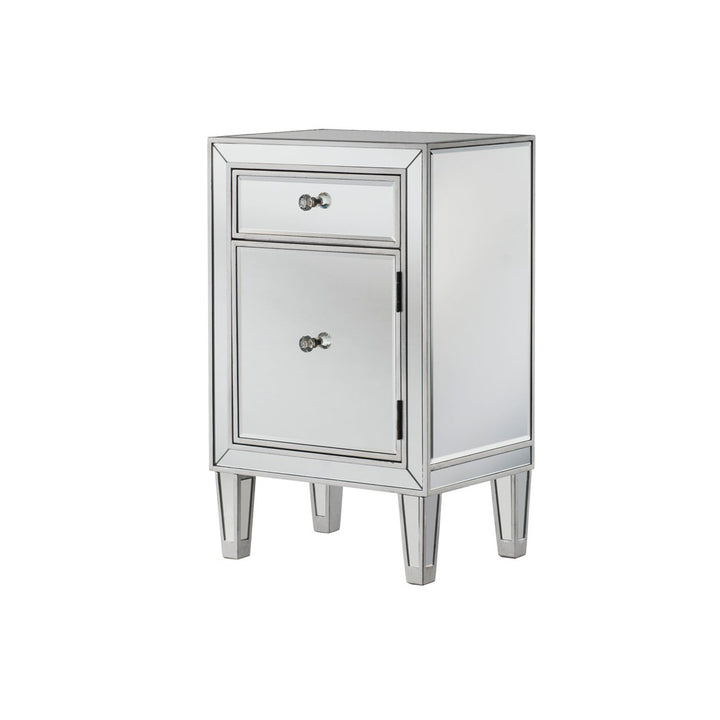 Nighstand 1 Drawer 18In. W X 13In. D X 29In. H In Antique Silver Paint - View 4 - Joshua Marshal