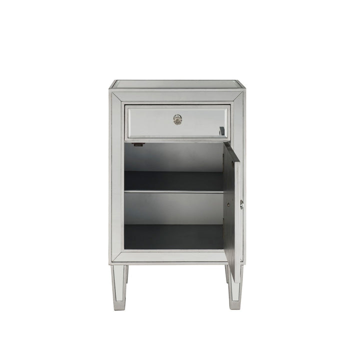 Nighstand 1 Drawer 18In. W X 13In. D X 29In. H In Antique Silver Paint - View 5 - Joshua Marshal