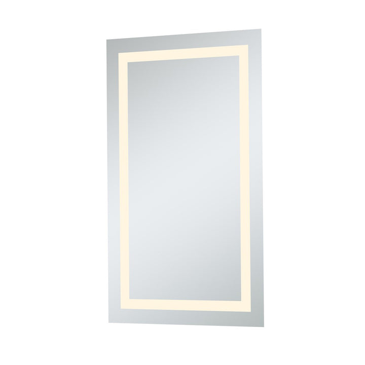 Led Electric Mirror Rectangle W24inH40in Dimmable 3000K